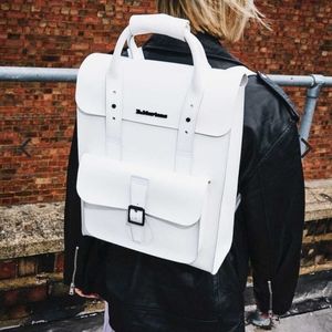 White leather XL backpack NWT  Dr martens